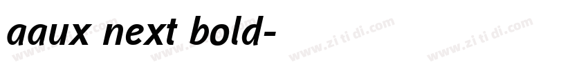 aaux next bold字体转换